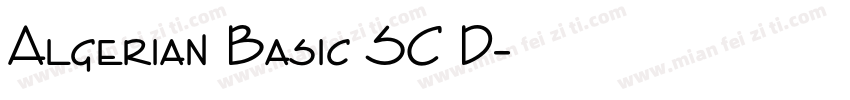 Algerian Basic SC D字体转换